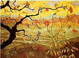 Apple Tree with Red Fruit